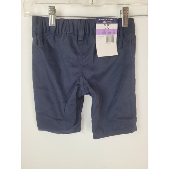French Toast NWT Toddler Adaptive Bermuda Short Navy Blue Size 4 Style SH9295E - Picture 2 of 6
